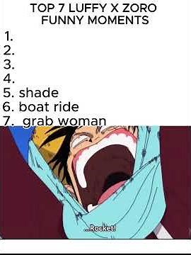 top 7 funny luffy x zoro moments in one piece #onepiece #onepiecefunny #funny