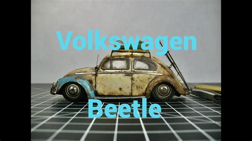 Fabrizio Fae on Instagram: "Fun build with this Volkswagen Beetle! Added few scratch build things, a patina paint job, a fog light, slammed to the ground. Now this little Bug has some personality and is ready for a fun weekend on the snow. Brizios #brizios_model_cars Aoshima Bunka Kyozai Co., Ltd. Global @aoshima_official @aoshima_pr @aoshima_online @aoshima_na_online @volkswagen Volkswagen @vw #myaoshimabuild #modelkit #modelcarkit #vwbeetle #vwbeetle #vwbeetles #vwbeetlelovers #vwbeetleclassic