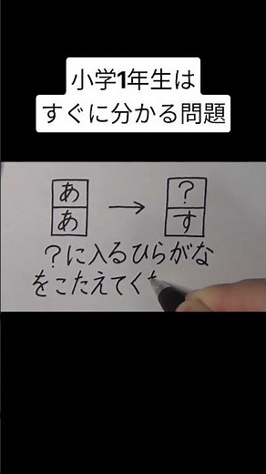 小学1年生はすぐに分かる問題