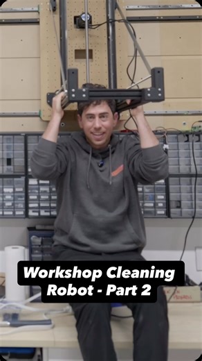 JBV on Instagram: "Shop Cleaning Robot - Part 2 ••• Building a robot to clean my workbench for me! The full video is already live, check the link in my bio if you are interested! ••• Huge thanks to @bambulab_official for making this project possible ••• #robotics #mechanicalengineering #engineering #robot"