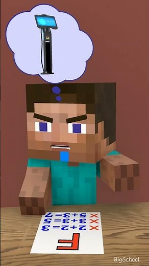 When the boy Steve swaps the test with the boy Zombie! 😂😁