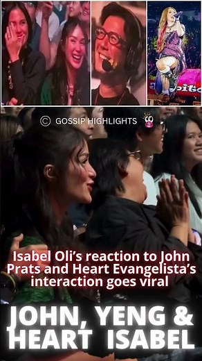 Isabel Oli’s reaction to John Prats and Heart Evangelista’s interaction goes viral