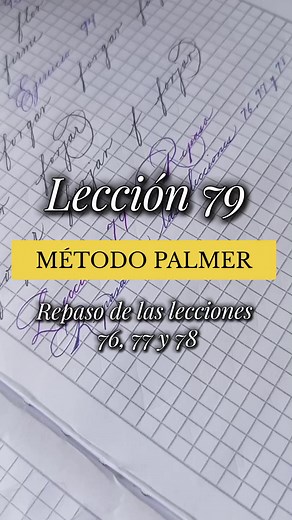 Mejora tu Caligrafía con el Método Palmer: Lección 79