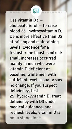 Which vitamin D is best for testosterone?