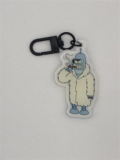 Cartoon Drinking Robot Keychain – Funny Party Robot Charm – Sci-fi Keyring - Etsy