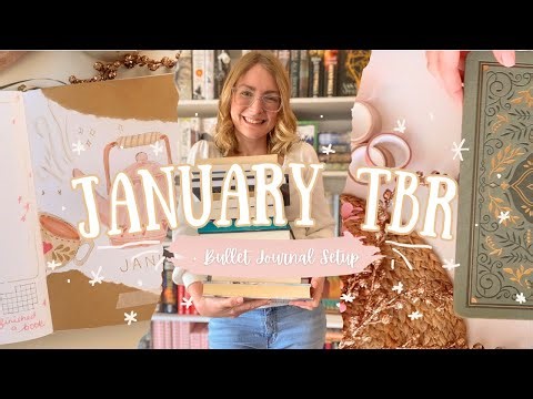 Cozy January Setup I Monthly TBR and January Reading Journal Setup