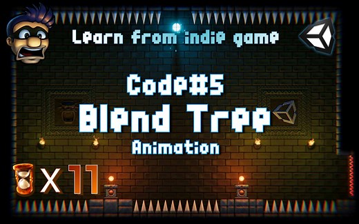 Unity 2D教程:从《Robbie》学习开发11:角色动画(Blend Tree)