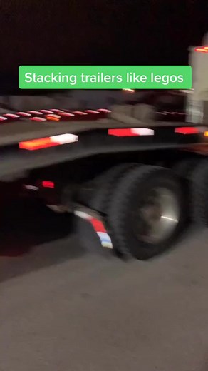 Stacking trailers #cars #machine #engine #garage #brake #breakeisc #automotive #autoservices #oilchange #service #carservice #carrepair #reels #reelsfb #brakeRepair #fypシ゚ #fypシ゚viral #mechaniclife #autorepair #carcare #mechanicproblems #automotiveexpert #fixitright #garagelife #engineexpert #cartroubleshooting #mechanicadvice #fypシviralシ2025 #howto #How | Heavy haul n fool