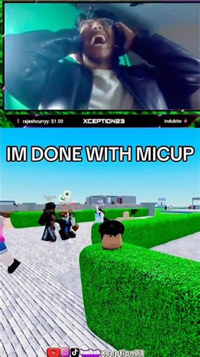 Roblox mic up was peaceful until my ears got jump scared 😭#shorts