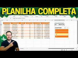How to Create a Spreadsheet in Excel with Formulas and Functions | Complete Table with Interactiv...