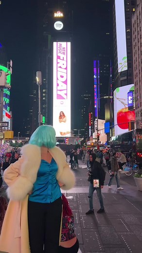 Aquamarine Dance with Addison Rae in Times Square