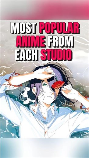 Most Popular Anime From Each Studio #anime #animeedit