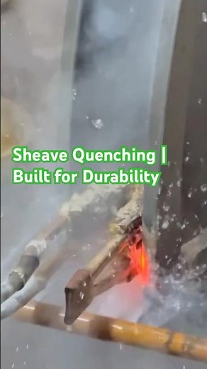 Sheave Quenching | Built for Durability #craneparts #machine #engineering #CraneSheave