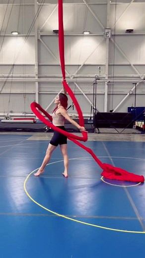 Aerial Silk Acrobatics and Flying Challenge Performance