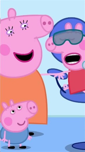 Peppa Learns the Dentist ISN'T Scary! 🦷 #peppapig #shorts