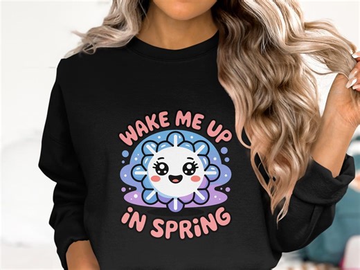 Kawaii Flower Art Print, Wake Me up in Spring (digital Download) - Etsy