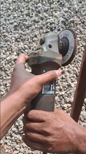 Cleaning Of Rust Using Angle Grinder.