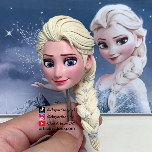 Handmade Elsa Polymer Clay Tutorial Part 1