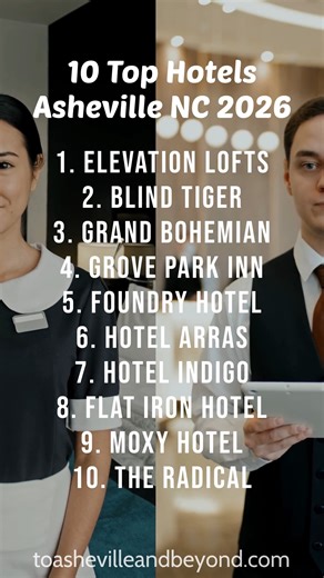 10 Top Hotels in Asheville for 2026! ✨🏨 Planning a mountain getaway? Asheville’s hotel scene is next level — from historic icons to boutique stays and artsy vibes. https://toashevilleandbeyond.com/10-must-stay-hotels-in-asheville-nc-for-your-next-mountain-getaway/ Have you stayed at any of these? Which one’s your all-time favorite? 👇 Here’s our list for 2026: 1️⃣ Elevation Lofts – Sleek, modern loft-style stays right in the heart of downtown Asheville. 2️⃣ Blind Tiger – A beautifully restored 