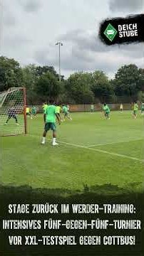#Stage zurück im #Werder-Training, intensives Fünf-gegen-Fünf-Turnier vor XXL-Test gegen #Cottbus!