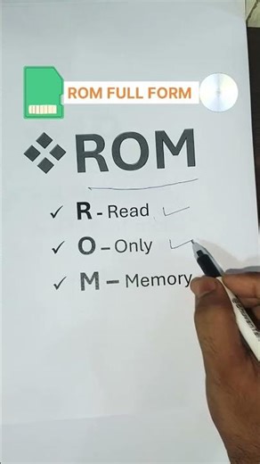 full form of ROM | ROM | ROM full form #fullform #shortsfeed