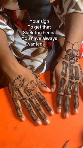 Get Your Dream Skeleton Henna Design in Ekpoma