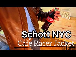 Japanese Dude Falls in Love with the America's BEST Leather Jacket, Schott NYC Cafe Racer Jacket