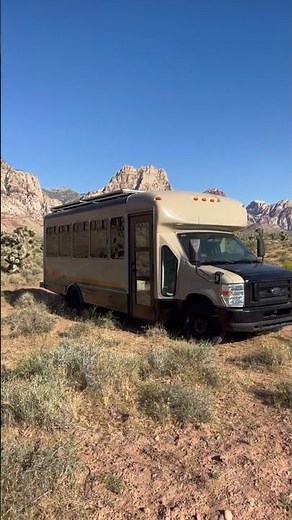 Your trusty, family-friendly Ford E-350 bus 🚌 #vanlife #bus