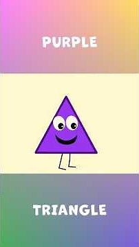 TRIANGLE | Learning shapes for kids #educationalforkids #preschoollearning #funlearning