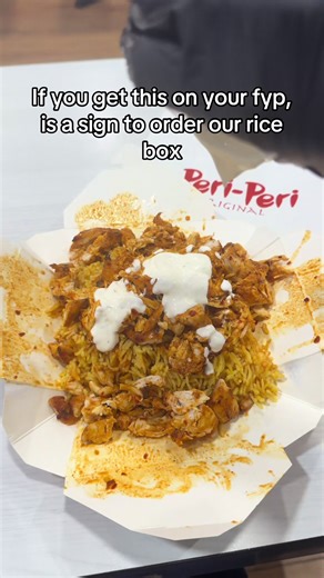 Time to introduce a new rice box contender only at Peri-Peri Original St. Albans #ricebox #fyp #periperioriginal #periperi #stalbans