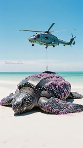 Naval Crew Work Quickly To Save A Stranded Sea Turtle! #rescue #animals #wildlife | Paul & Friends