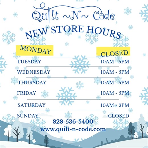 3 comments | Heads up, Quilters! We’re updating our store hours to...