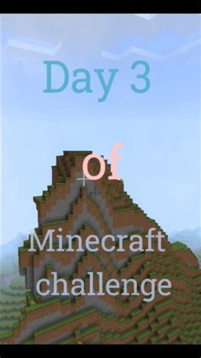 Day 3 of Minecraft challenge ❤️ #viral #minecraft #short