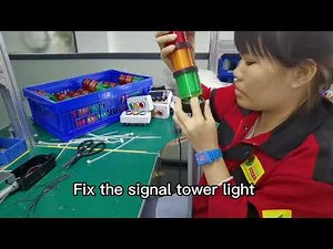 Production process of Andon Light with switch box