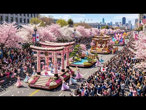 California Cherry Blossom Festival 2026 🌸 | Sakura Season USA Spring Parade & Full Event 4K