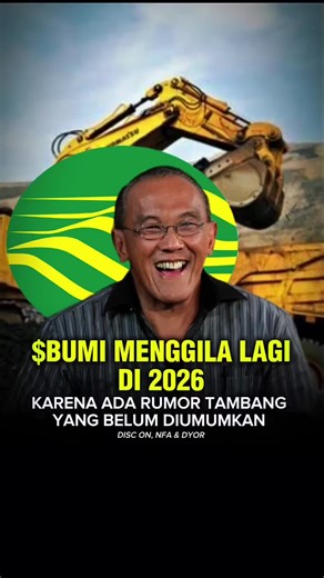 Merapat sini yang hold saham bumi😆😆, grup Bakrie masih menggila ni.., terutama saham bumi yang kemungkinan besar akan kembali mengamuk di 2026 ini. Bakal to the moon apa to the mars ni😆, tulis di kolom komentar ya.. (DISC ON, NFA & DYOR) @emirparengkuan #emirparengkuan #Bumi #sahamindonesia #ihsg #bakrie