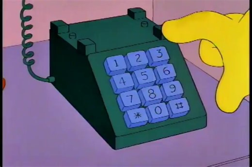 please mash the keypad with your palm now | Simpsons Memes