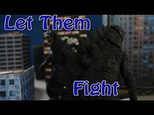 Godzilla 2014 vs Godzilla 1994 NECA (Stop Motion)