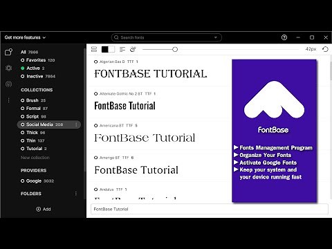 FontBase Program | Font Management
