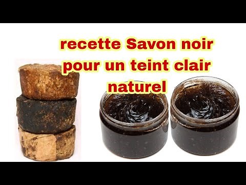 recipe for black soap with a caramel brown and light tint