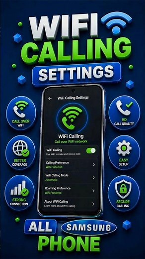 How to Enable WiFi Calling on Samsung Phone | Fix Call Network Problem (VoWiFi)
