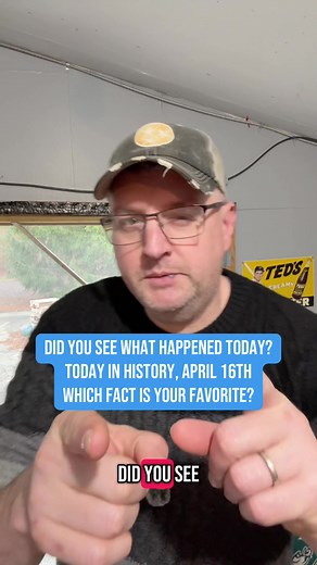 Did you see what happened today? Today in history I mean. April 16. Grab a pen and paper and drop these facts down to make yourself sound really smart. #historytok #historyfacts #history #facts #todayinhistory #todayilearned #weirdhistory
