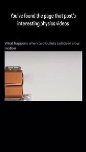 1.3K views | Bullets colliding with each other Follow @physics_unplugged for more Video credit. @ballistichighspeed #technology #reels #slowmotion #viral #bullet #physics #science | Physics.unplugged | Facebook