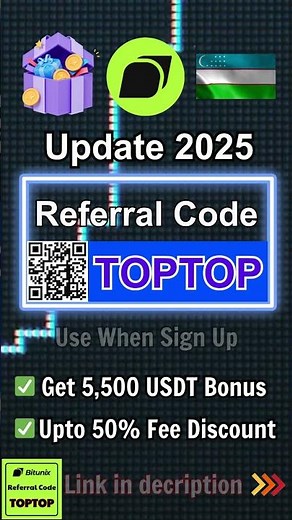 Bitunix referral code 2025 (TOPTOP) for beginners – Easy tutorial