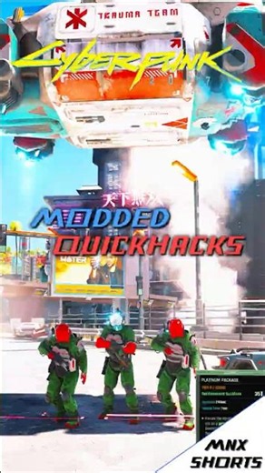 I tried out MODDED quickhacks in CYBERPUNK 2077.