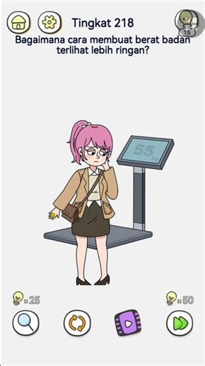 brain out 2 level 218 : how to make your weight look lighter #brainout2