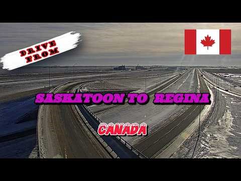 401. 🍁 Drive from Saskatoon to Regina - Canada