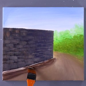 60K views · 2.9K reactions | Acrylic Landscape Painting | Painting Skills | Facebook