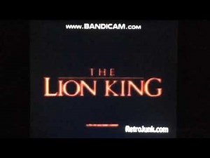 The Lion King - 1995 VHS Trailer #1 (Coming on Video)