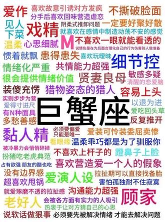 #巨蟹座性格特点 #巨蟹座特点 #巨蟹座性格 你们眼中的巨蟹座是怎么样的